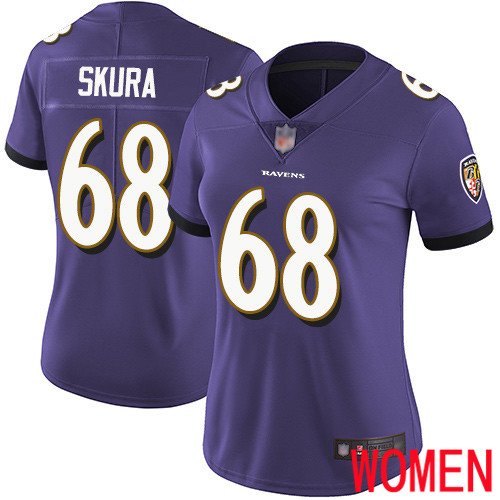 Baltimore Ravens Limited Purple Women Matt Skura Home Jersey NFL Football 68 Vapor Untouchable